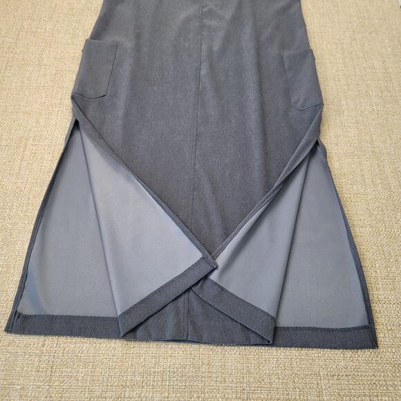 Vintage Jumper Dress with Blazer Jacket Size Medium Gray Minimalist Modest - Picture 7 of 11